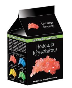 Zabawki naukowe - Hodowla kryształów czerwone. Wydawca: Ranok-Creative. Multiszop.pl Opakowanie Zabawki naukowe - Hodowla kryształów czerwone