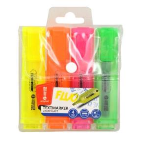 Opakowanie Zakreślacze neonowe etui 4 kolory MemoBe