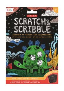 Opakowanie Zdrapywanki Mini Scratch & Scribble Dinozaury