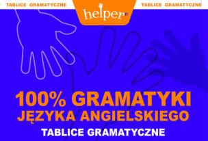 Okładka książki 100% Gramatyki j.angielskiego Tablice w.2011 KRAM