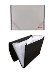 Opakowanie Aktówka 12 przegródek PP-4302 szara PENMATE