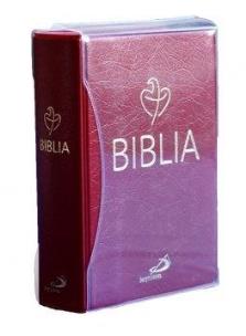 Okładka książki Biblia Tabor - bordowa PCV