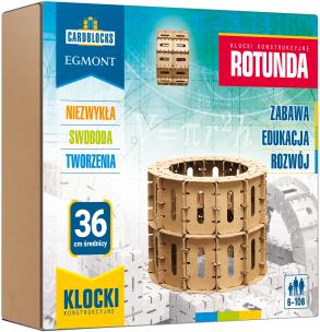 Cardblocks Kartonowe klocki konstrukcyjne Rotunda. Wydawca: Egmont PAP. Multiszop.pl Opakowanie Cardblocks Kartonowe klocki konstrukcyjne Rotunda