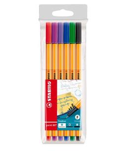 Opakowanie Cienkopis Point 5+1 kolor etui STABILO