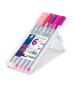 Cienkopis Triplus 0,3mm 6szt kol. flamingo. Wydawca: STAEDTLER TEN. Multiszop.pl Opakowanie Cienkopis Triplus 0,3mm 6szt kol. flamingo