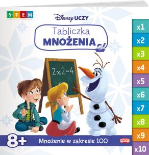 Okładka książki Disney Uczy Kraina Lodu Tabliczka mnożenia