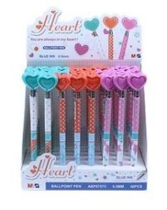 Opakowanie Długopis automatyczny Serce2 niebieski (40szt) M&G