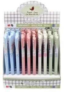 Opakowanie Długopis pstrykany Sweet Love niebieski(40szt) M&G