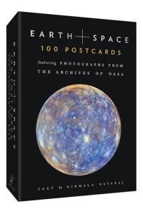 Okładka książki Earth + Space 100 Postcards