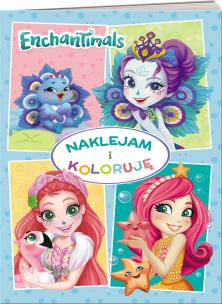 Okładka książki Enchantimals Naklejam i koloruję