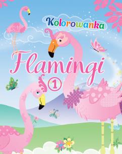 Okładka książki Flamingi. Kolorowanka 1