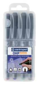 Opakowanie Foliopis Centropen ohp permanent 2636 f 4 kolory