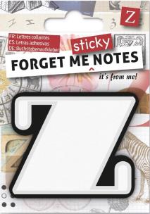 Opakowanie Forget me sticky notes kart samoprzylepne litera Z
