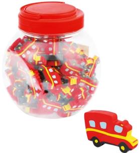 Opakowanie Gumka do mazania Wóz strażacki (100szt) FANDY