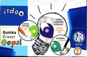 Opakowanie Gumka dwustronna do długopisów ścieralnych i ołówków Oops! Display 24 sztuki