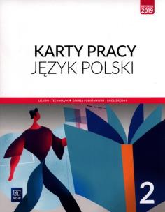 Okładka książki J.polski LO 2 Karty Pracy ZPiR WSiP