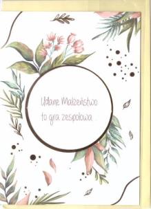 Opakowanie Karnet B6 Ślub cytat - Dzika róża