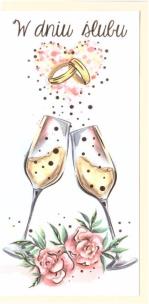 Opakowanie Karnet B6 Ślub - Kieliszki DL