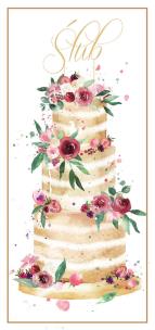 Opakowanie Karnet B6 Ślub - Tort DL