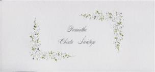 Opakowanie Karnet Chrzest DL C15 - Białe kwiaty