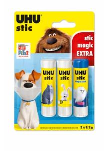 Opakowanie Klej w sztyfcie Stic 8,2g Pets 2 2szt + klej magic
