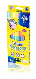 Opakowanie Kredki Astra ołówkowe trójkątne dwustronne pastelowe 12 sztuk 24 kolory