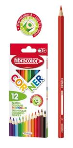 Opakowanie Kredki Corner 12 kolorów FIBRACOLOR