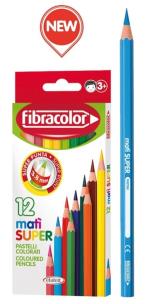 Opakowanie Kredki Mati Super 12 kolorów FIBRACOLOR
