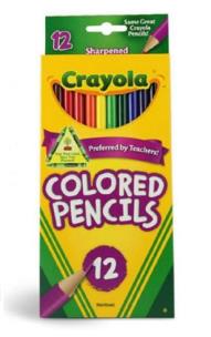 Okładka książki Kredki ołówkowe 12 kolorów CRAYOLA