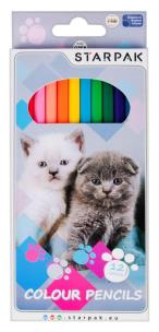 Opakowanie Kredki ołówkowe 12 kolorów Kotki