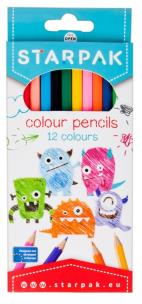 Opakowanie Kredki ołówkowe 12 kolorów Potworki