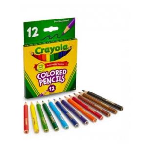 Opakowanie Kredki ołówkowe mini 12 kolorów CRAYOLA