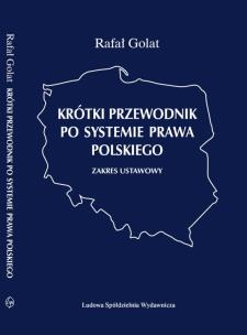 Okładka książki Krótki przewodnik po systemie prawa polskiego.