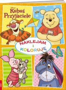 Okładka książki Kubuś i przyjaciele Naklejam i koloruję