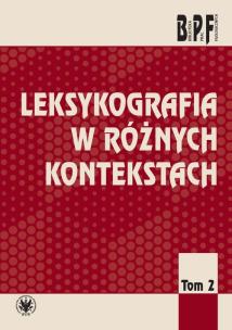 Okładka książki Leksykografia w różnych kontekstach