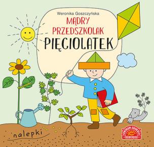Okładka książki MĄDRY PRZEDSZKOLAK PIĘCIOLATEK KSIĄŻECZKA Z NALEPKAMI