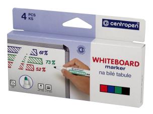Opakowanie Marker suchościeralny Centropen Whiteboard marker 8559 4 kolory k/o