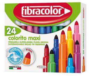 Opakowanie Mazaki Colorito Maxi 24 kolory FIBRACOLOR