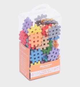 Mini Waffle Pastel 70 elementów. Wydawca: MARIOINEX. Multiszop.pl Opakowanie Mini Waffle Pastel 70 elementów
