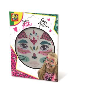 Opakowanie Modny brokatowy tatuaż - Kot