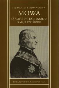 Okładka książki Mowa o konstytucji rządu 3 maja 1791 r.
