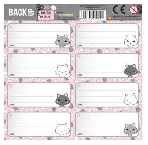 Opakowanie Nalepki na zeszyty BackUp (25szt) DERFORM