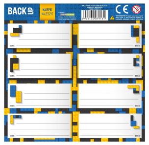 Opakowanie Nalepki na zeszyty BackUp (25szt) DERFORM