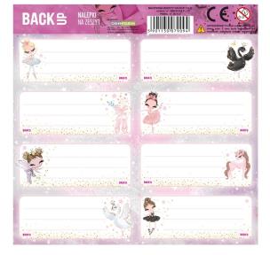 Opakowanie Nalepki na zeszyty BackUp (25szt) DERFORM