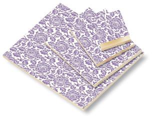 Opakowanie Notes ozdobny A7 BR NP L07A Filoetowe kwiaty ROSSI