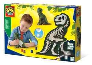 Odlew ze szkieletem - Dinozaur T-rex. Wydawca: SES NL. Multiszop.pl Opakowanie Odlew ze szkieletem - Dinozaur T-rex