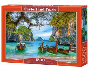 Puzzle 1500 Piękna zatoka w Tajlandii. Wydawca: CASTOR. Multiszop.pl Opakowanie Puzzle 1500 Piękna zatoka w Tajlandii