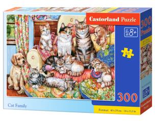 Opakowanie Puzzle 300 Kocia rodzina
