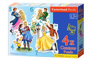 Opakowanie Puzzle 4-5-6-7 Princesses in Love