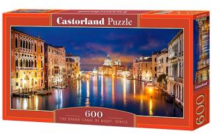 Opakowanie Puzzle 600 Panoramiczne:The Grand Canal by Night, Venice